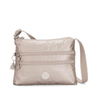 Kipling Alvar Metallic Crossbody Táska Titán | HU 1067VR